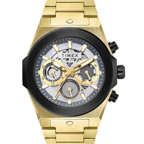 Timex Vector Men Silver Round Dial Analog Watch 47.15mm TWEG26101