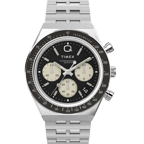 Timex Q Black Round Dial Analog Men's Watch 42mm TWEG26402