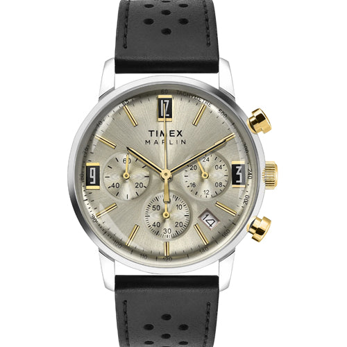 Timex Marlin Beige Round Dial Analog Men's Watch 42mm TWEG26705