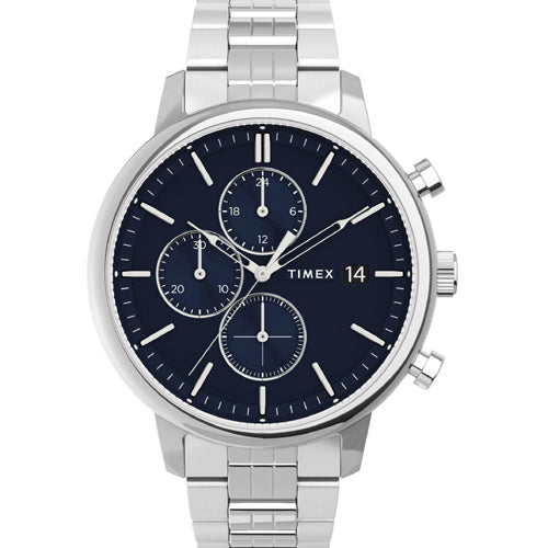 Timex Trend Blue Round Dial Analog Men's Watch 45mm TWEG26903