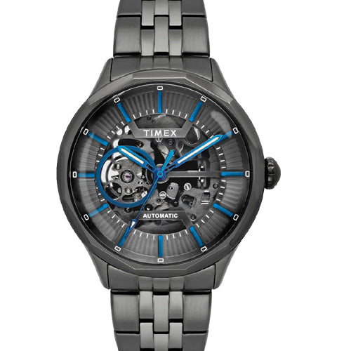 Timex Round Grey Dial Analog Automatic Men's Watch 44mm TWEG27601