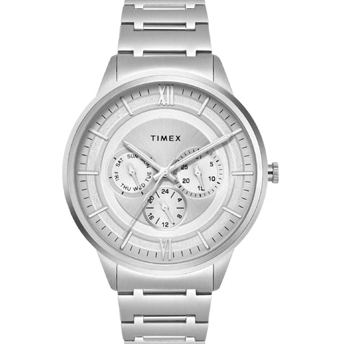 Timex Round Silver Dial Analog Men's Watch 42mm TWEG28000