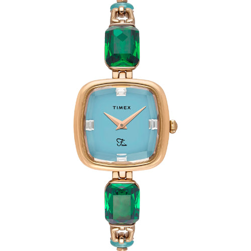 Timex Fria Blue Square Dial Analog Women's Watch 26.5mm TWEL21201