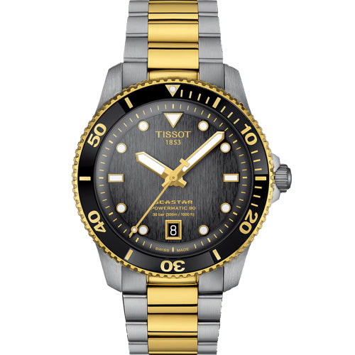 Tissot T-Sport Graded Grey & Black Dial Men 40mm