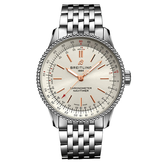 Breitling Navitimer Automatic Silver Dial Women 35mm