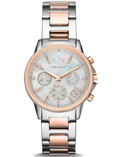 Armani Exchange Chronograph Silver Dial Women 36mm