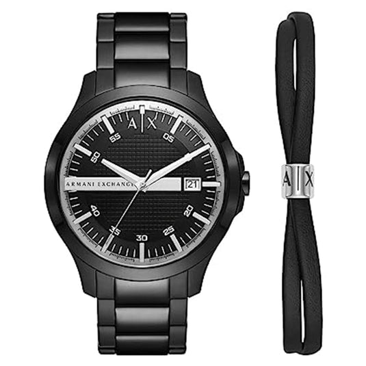 Armani Exchange Hampton Black Dial Men 46mm