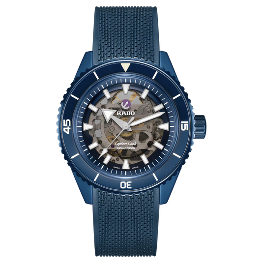 Rado Captain Cook High-Tech Ceramic Skeleton Blue Dial Men 43mm