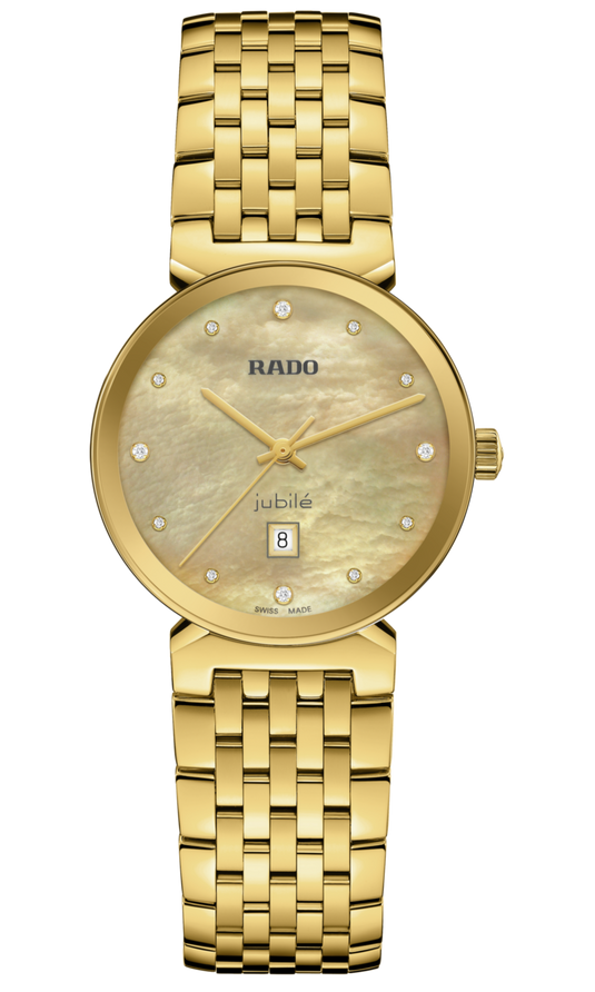 Rado Florence Diamonds Golden & Yellow Dial Women 30MM