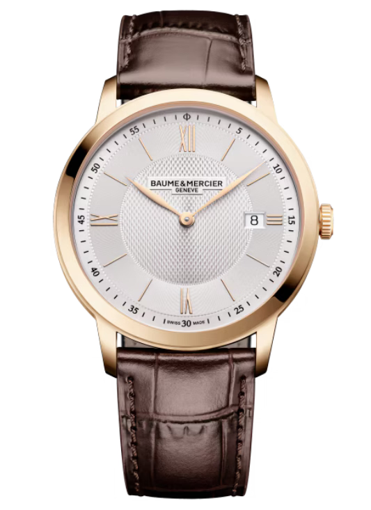 Baume & Mercier Classima Silvery, Satine Dial 40mm Men M0A10857