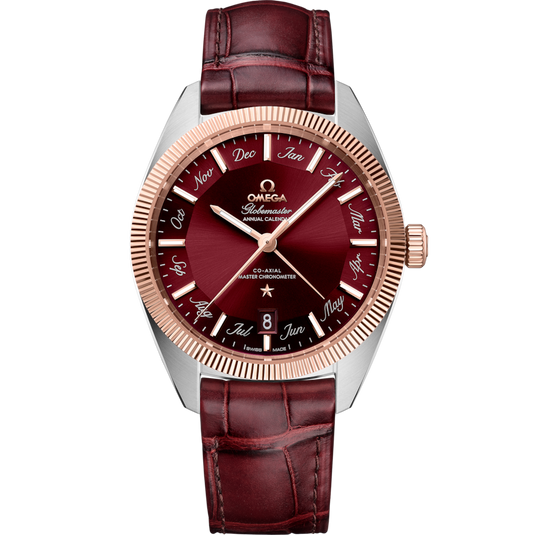 Omega Constellation Globemaster Co‑Axial Master Chronometer Annual Calendar Red Dial Men 41MM