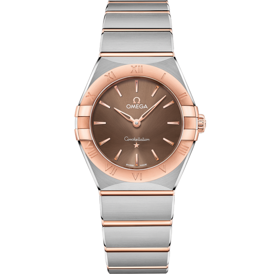 Omega Constellation Quartzbrown Dial Women 28MM