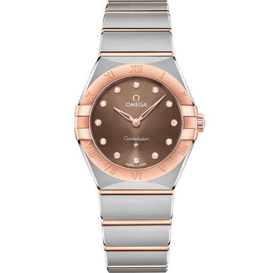 Omega Constellation Quartzbrown Dial Women 28MM