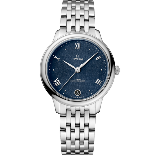 Omega De Ville Prestige Co‑Axial Master Chronometerblue Dial Women 34MM