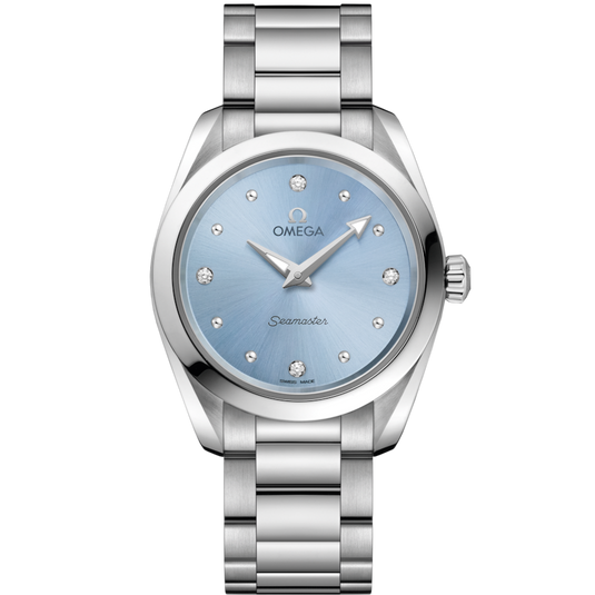Omega Seamaster Aqua Terra 150M Quartz Blue Dial Women 28MM