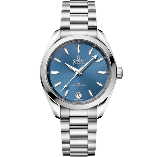Omega Seamaster Aqua Terra Shades Co Axial Master Chronometersea Blue Dial Women 34MM