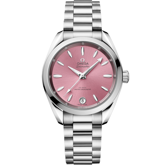 Omega Seamaster Aqua Terra Shades Co Axial Master Chronometershell Pink Dial Women 34MM