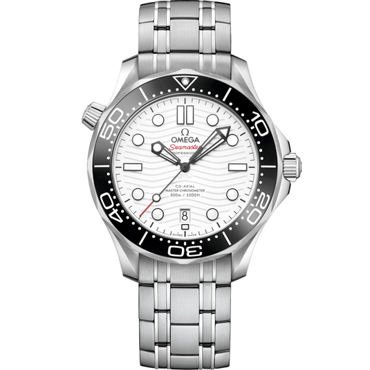 Omega Seamaster Diver 300M Co‑Axial Master Chronometerwhite Dial Men 42MM