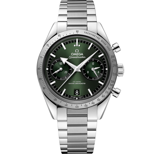 Omega Speedmaster 57 Co Axial Master Chronograph Green Dial Men's Watch