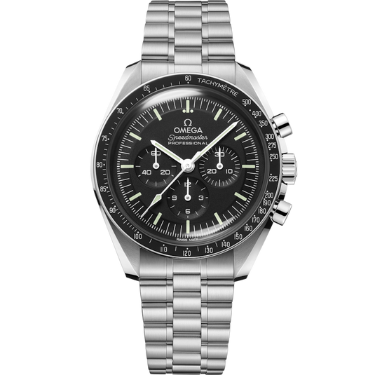 Omega Speedmaster Moonwatch Professional Co‑Axial Master Chronometer Chronograph Black Dial Men 42MM