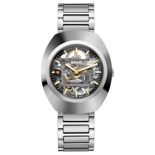 Diastar Original Skeleton Automatic Silver Stainless Steel