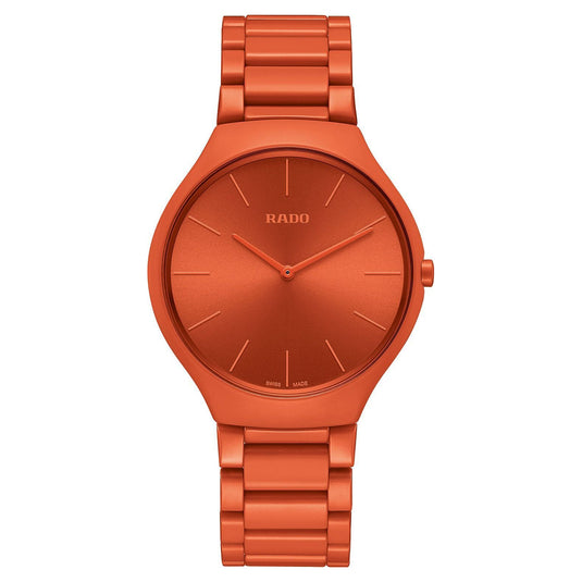 True Thinline Les Couleurs™ Le Corbusier Powerful orange 4320S Quartz Red Titanium