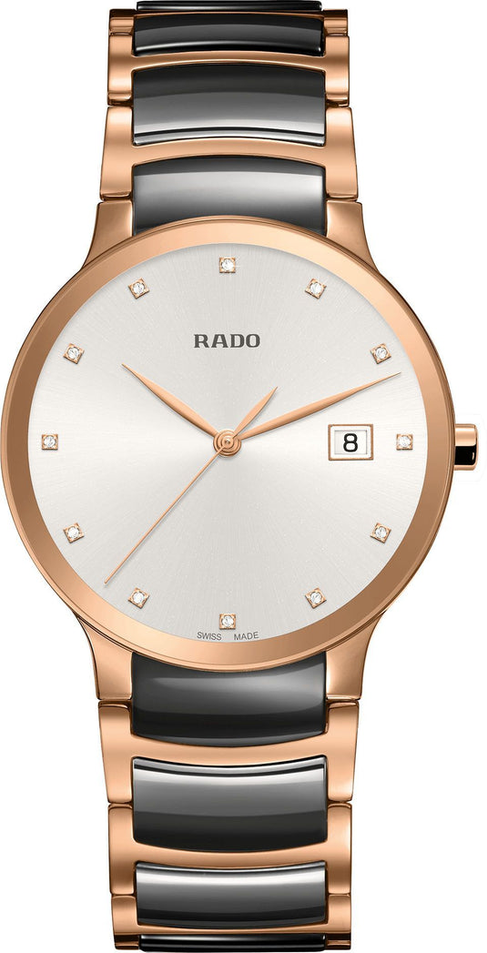 Rado Centrix Silver Dial Unisex 38mm
