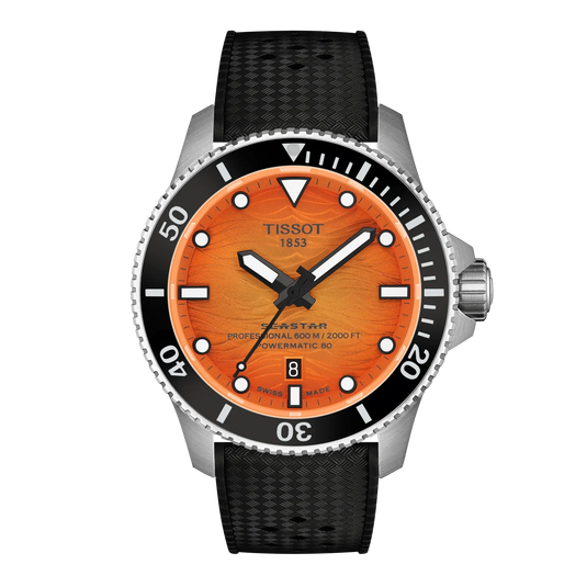 Tissot Seastarprofessional Orange Dial Automatic Men 44mm T1209071728100