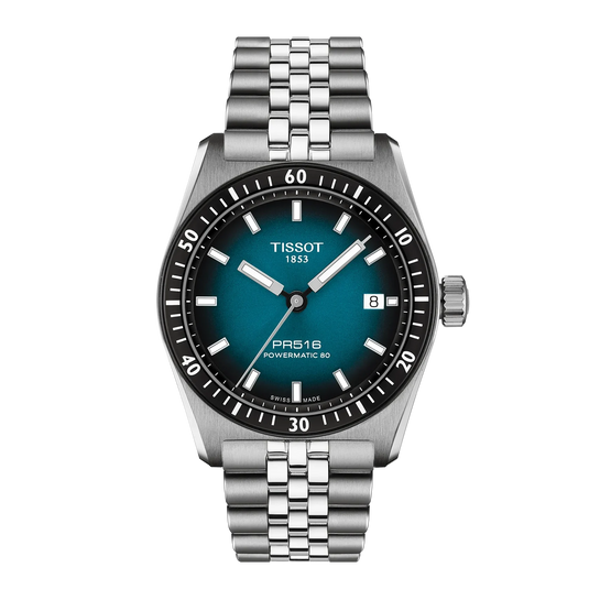 Tissot PR516 Blue Gradient Dial Automatic Men 38mm T1494071104100