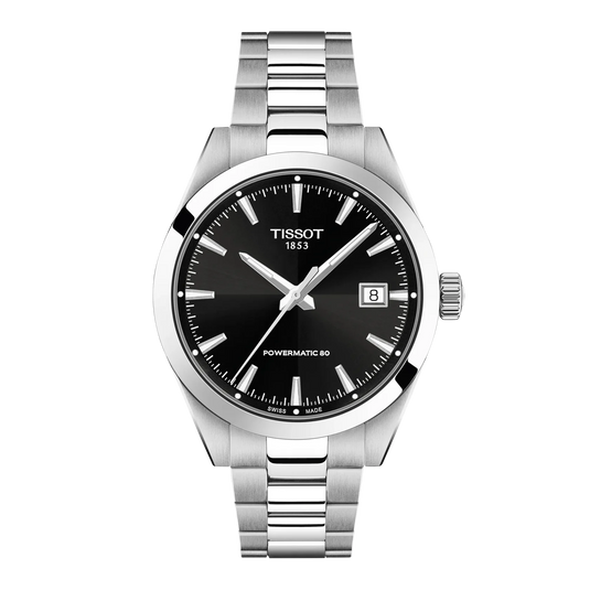 Tissot Gentleman Black Dial Automatic Men 38mm T1658071105100