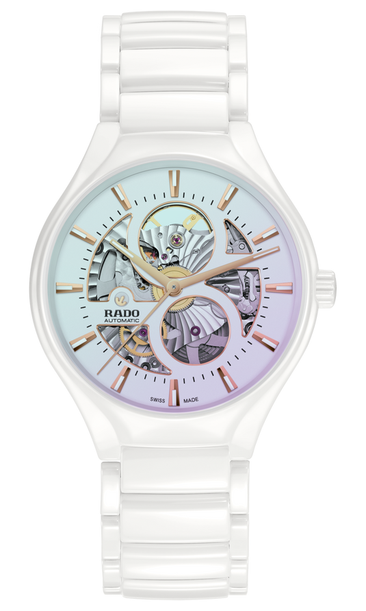 Rado True Round Automatic Open Heart Limited Edition White Dial Unisex 40MM
