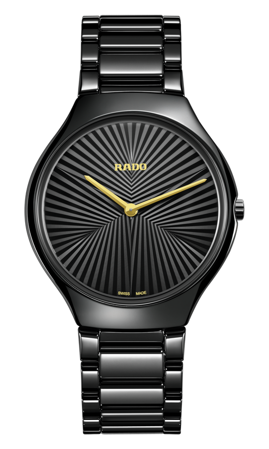 Rado True Round Thinline X Great Gardens of the World Black Dial Unisex 40mm