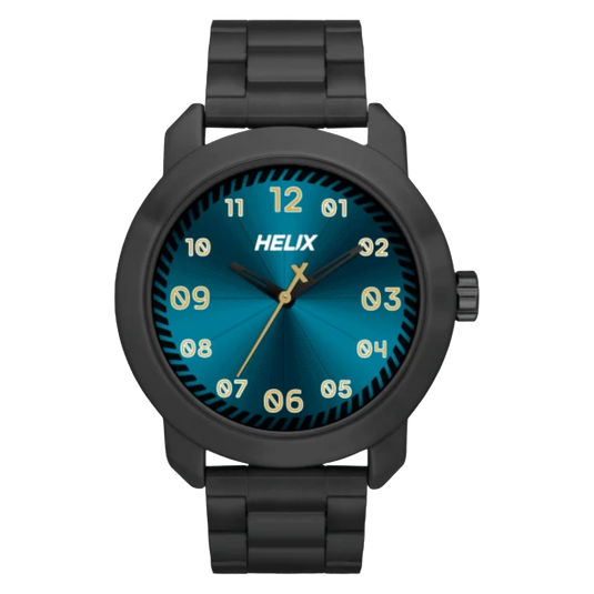 Helix Men Black Stainless Steel