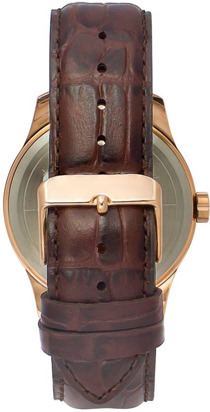 Empera Blue Dial Brown Leather Strap