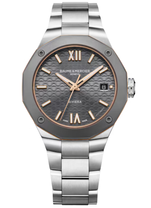 Baume & Mercier Riviera Grey, Satine, Sunray Dial 36mm Women M0A10661