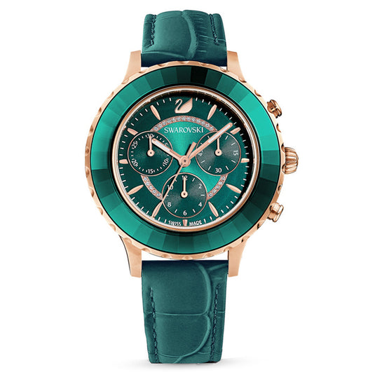 Octea Lux Chrono Green & Rose Gold