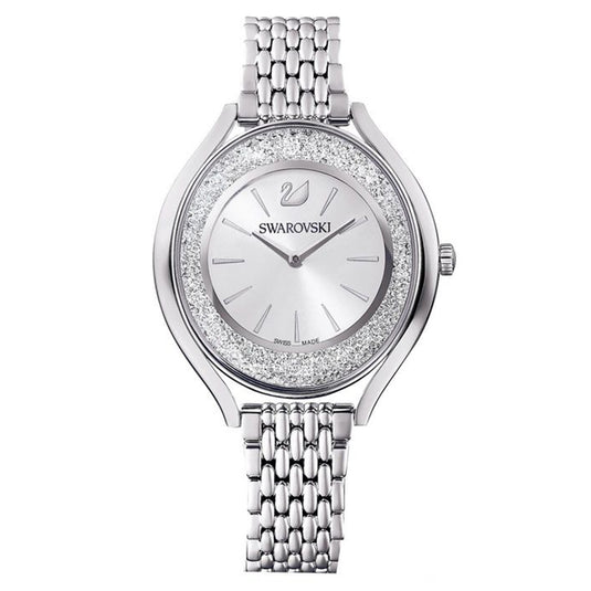 Crystalline Aura Silver Stainless Steel Strap