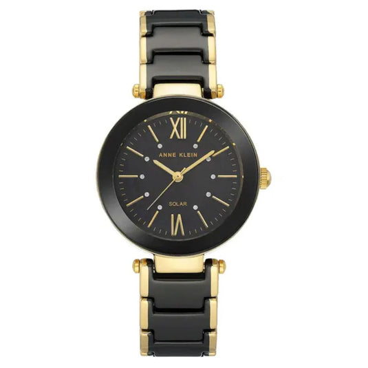 Anne Klein Black Stainless Steel