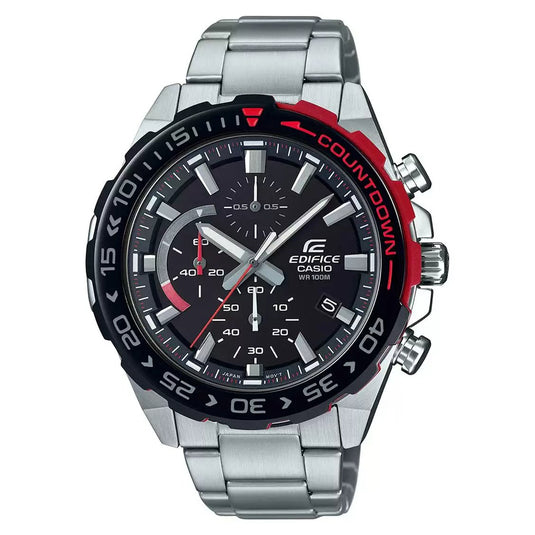 Edifice Chronograph Black & Silver