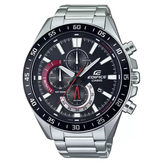 Edifice Chronograph Men Black Stainless Steel