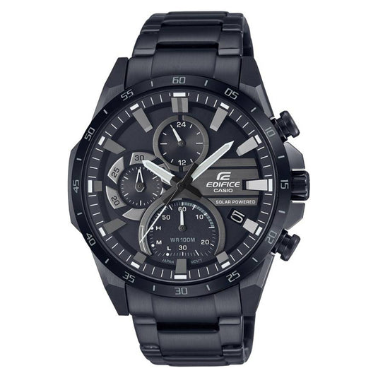 Edifice Solar Chronograph Black