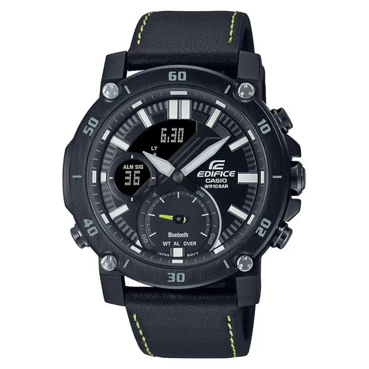 Edifice Black Leather
