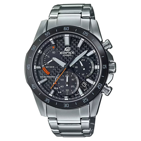 Edifice Silver Solar Chronograph