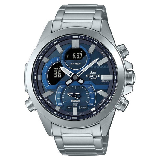 Edifice Blue & Silver