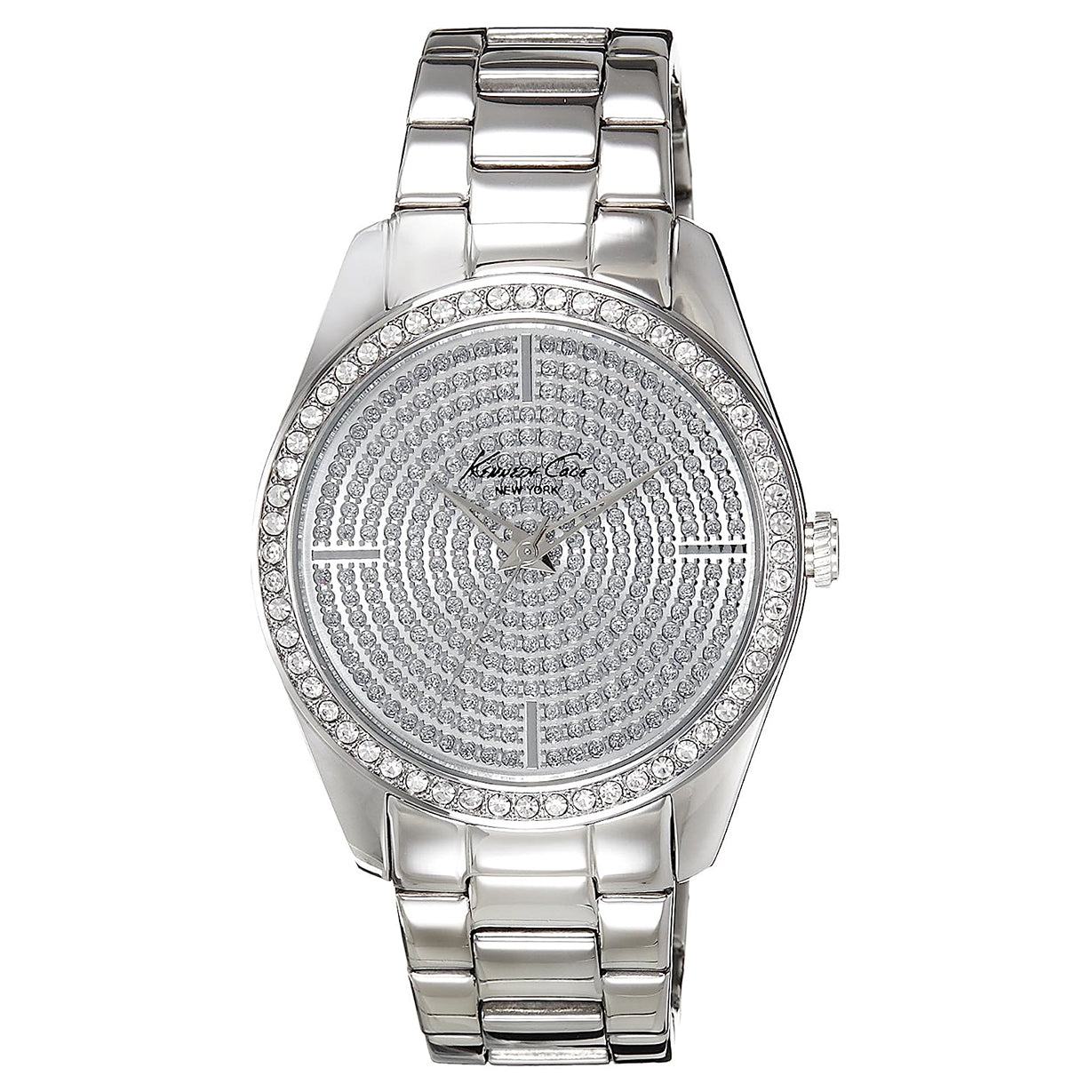 Kenneth Cole Crystal Silver Dial Women 39mm
