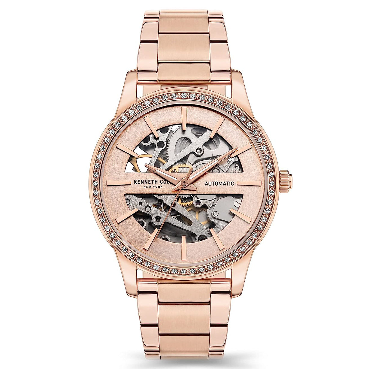 Kenneth Cole Automatic Rose Gold Dial Women 36mm