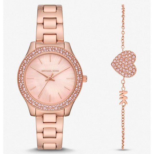 Liliane Pave Rose Gold Stainless Steel