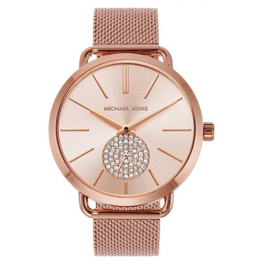 Portia Analog Rose Gold Stainless Steel Women's