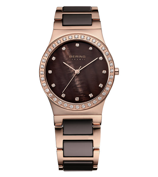 Ceramic Brown & Rose Gold