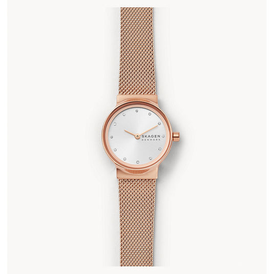 Freja Silver Dial & Rose Gold Strap